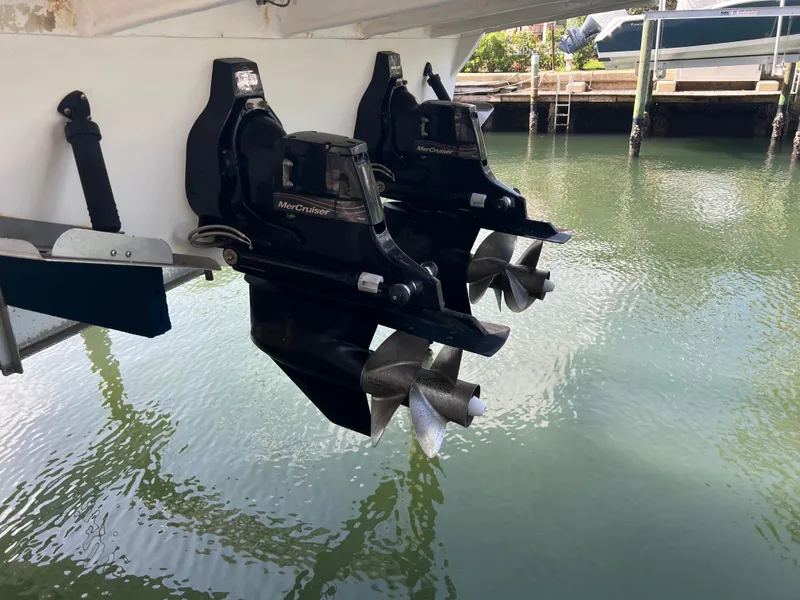 Slide: The Image of Close-up of a 2008 Sea Ray 290 Amberjack dashboard showing 8.3 volts and 430 hours. - 16