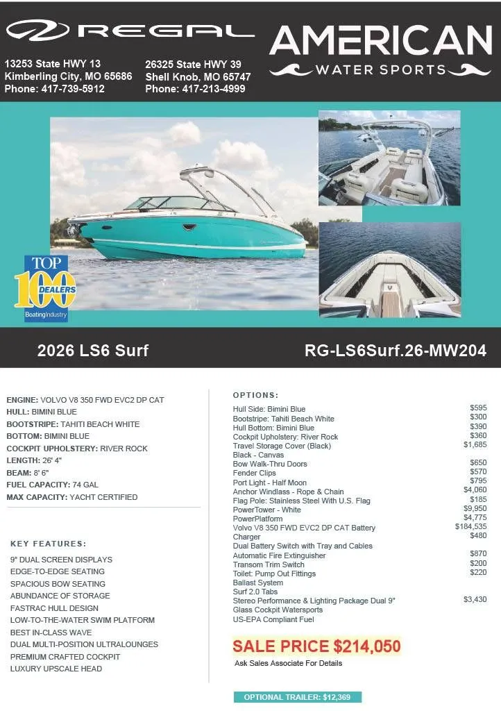Slide: The Image of Regal LS6 Surf 2026 - 16
