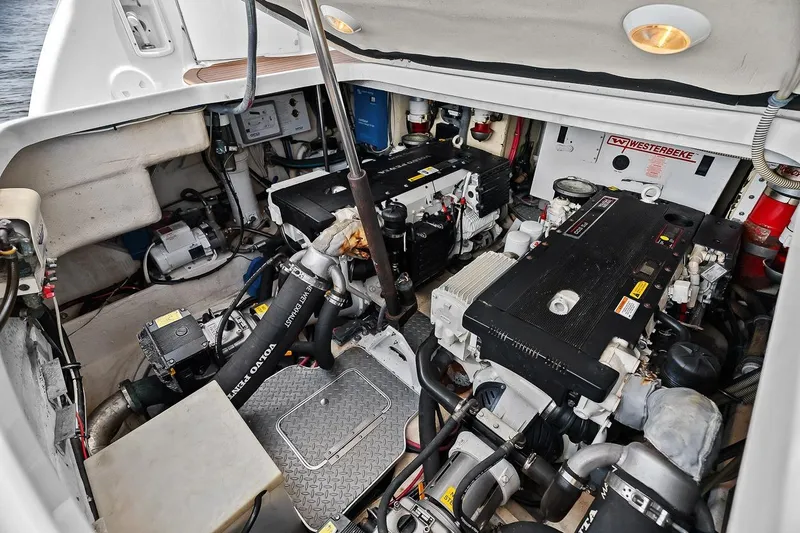 Slide: The Image of Engine room of a 2008 Formula 40 Performance Cruiser with Volvo Penta components. - 33