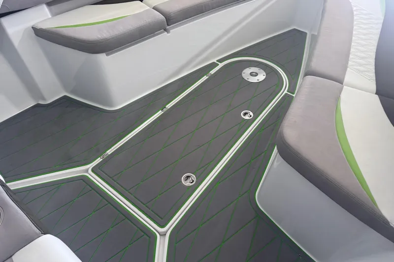 Slide: The Image of Luxurious interior of 2019 Statement 350 Open boat with stylish seating and flooring. - 15