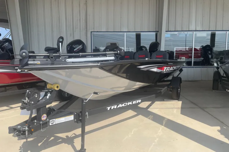 The Image of 2026 Tracker Pro Team 175 Crappie Edition boat displayed at dealership. - 0