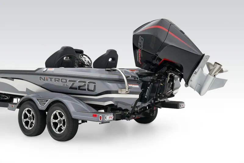 Slide: The Image of 2026 Nitro Z20 XL Pro boat with powerful engine and sleek design. - 6