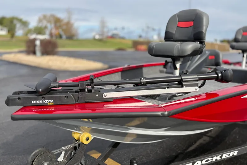 Slide: The Image of 2026 Tracker Pro Team 175 Crappie Edition boat with Minn Kota Edge trolling motor. - 5