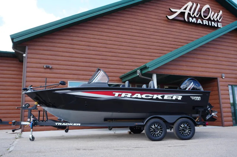The Image of 2026 Tracker Targa V-18 WT boat on trailer at All Out Marine dealership. - 0
