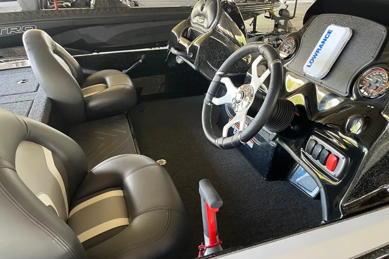 Slide: The Image of Interior of a 2026 Nitro Z17 boat featuring sleek seats and modern dashboard controls. - 5