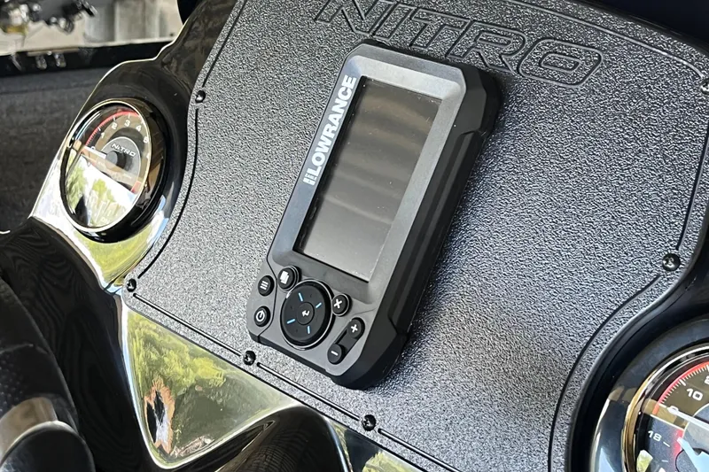 Slide: The Image of Dashboard of 2026 Nitro Z17 with Lowrance device and gauges. - 6