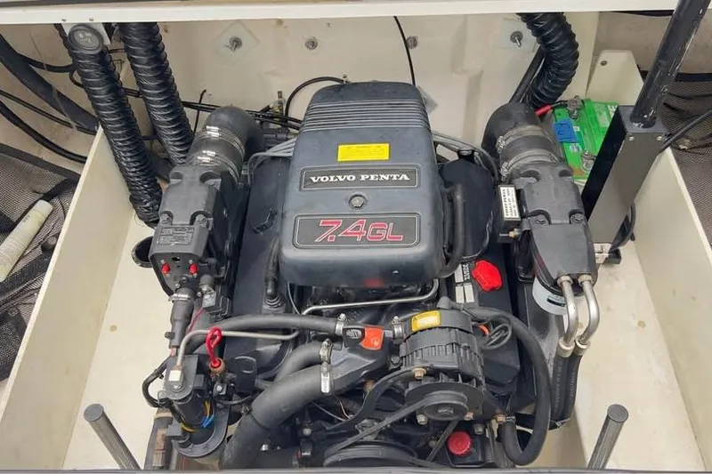 Slide: The Image of Volvo Penta 7.4GL engine in 2000 Cobalt 252 boat, detailed view. - 4