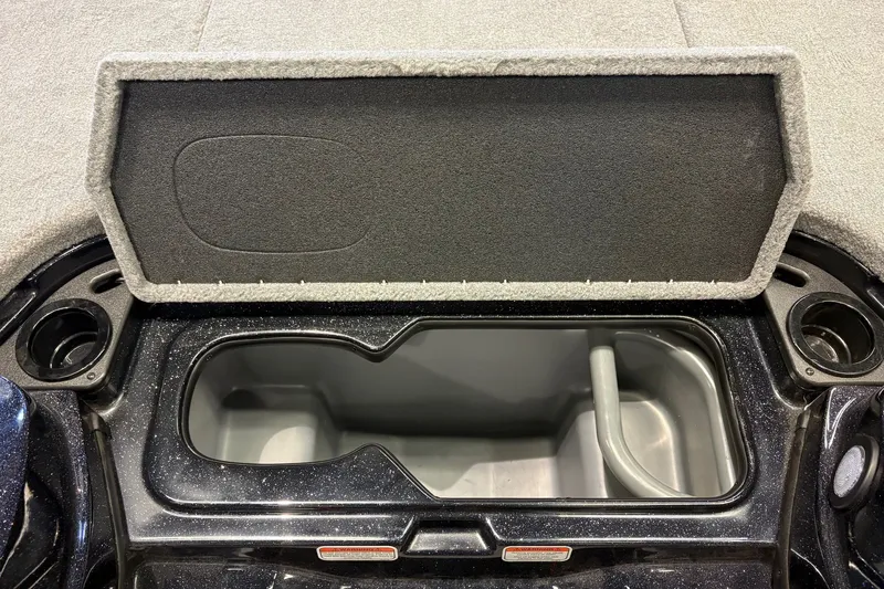 Slide: The Image of An open storage compartment on a 2026 Nitro Z20 XL Pro boat. - 19