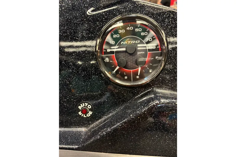 Slide: The Image of Dashboard of 2026 Nitro Z20 XL Pro with speedometer and auto bilge indicator. - 15