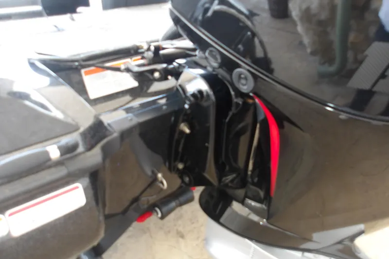 Slide: The Image of Close-up of a 2026 Nitro Z18 Pro boat engine detail, showcasing sleek design elements. - 9