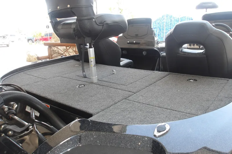 Slide: The Image of 2026 Nitro Z18 Pro boat interior with seating and deck area. - 12