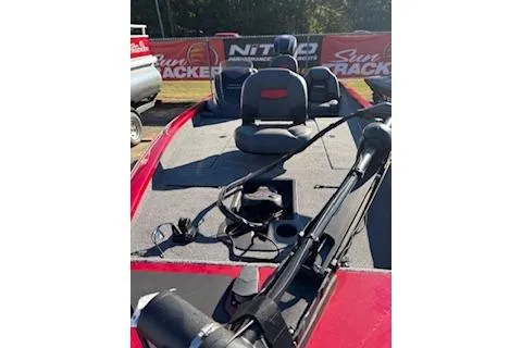 Slide: The Image of 2026 Tracker Pro Team 190 boat interior with seating and equipment. - 3
