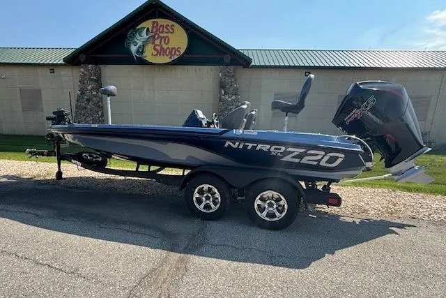 The Image of 2026 Nitro Z20 XL Pro boat parked outside Bass Pro Shops. - 0