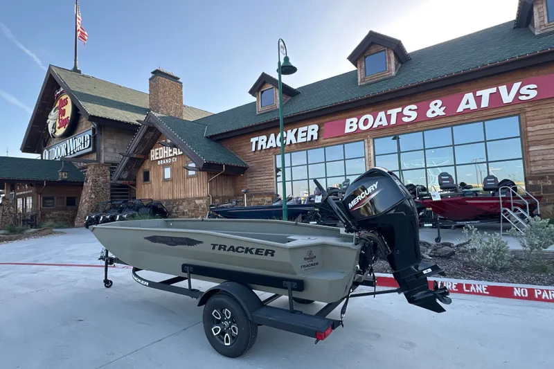The Image of 2026 Tracker Grizzly 1650 T Prairie Wings Edition boat outside Tracker Boats & ATVs store. - 8