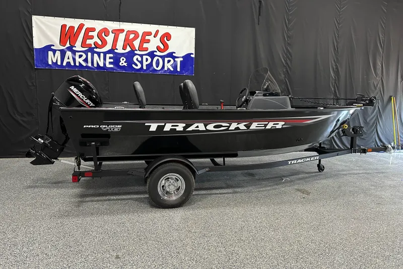 The Image of 2026 Tracker Pro Guide V-16 SC boat displayed at Westre's Marine & Sport. - 1