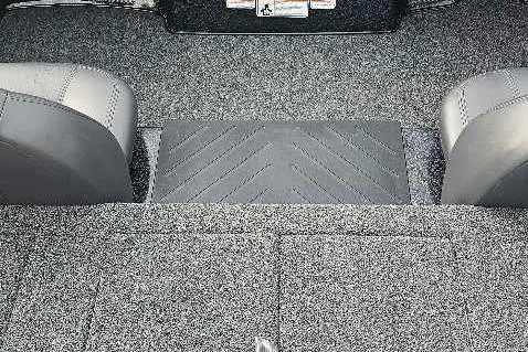 Slide: The Image of 2026 Nitro Z17 boat interior with gray carpet and seating. - 3