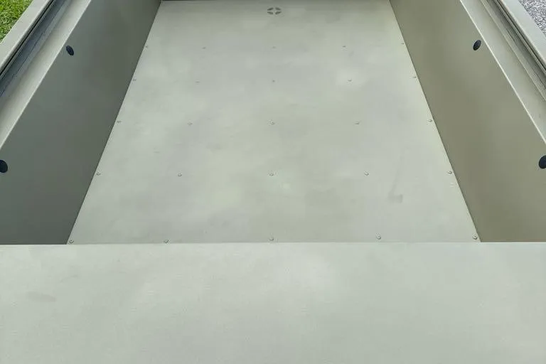 Slide: The Image of 2026 Tracker Grizzly 1648 Utility boat interior, spacious and durable design. - 3