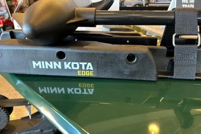 Slide: The Image of Minn Kota Edge motor on 2026 Tracker Bass Tracker Classic Limited boat. - 46