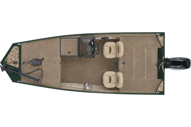 Slide: The Image of 2026 Tracker Bass Tracker Classic Limited boat seat and pedal on deck. - 2