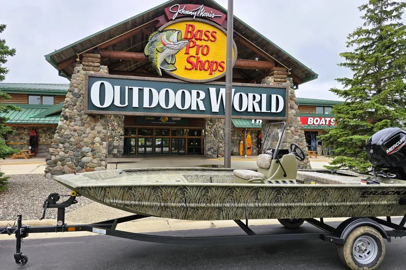 The Image of 2026 Tracker Grizzly 1860 CC boat outside Bass Pro Shops Outdoor World. - 0