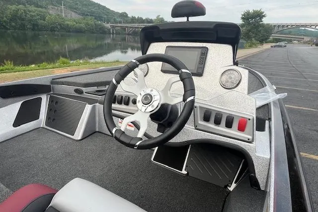 Slide: The Image of 2026 Nitro Z18 Pro boat with Garmin equipment on a trailer. - 6