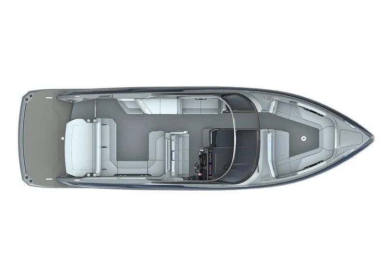 Slide: The Image of Manufacturer Provided Image: Top view of 2026 Formula 360 Crossover Bowrider I/O boat layout. - 20