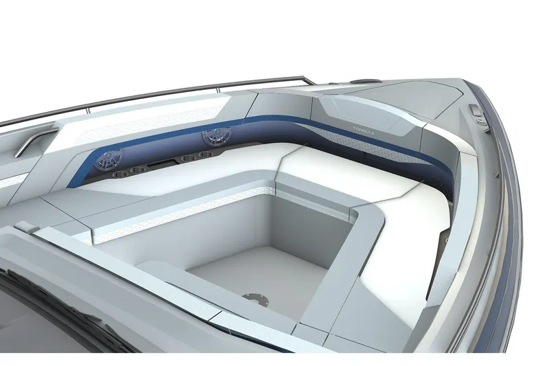 Slide: The Image of Manufacturer Provided Image: 2026 Formula 360 Crossover Bowrider I/O with sleek seating and modern design. - 4