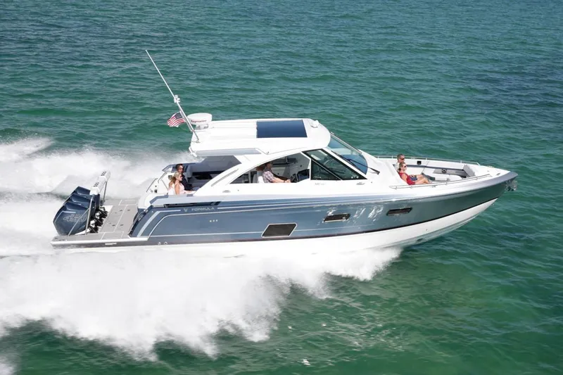 The Image of Manufacturer Provided Image: 2026 Formula 380 Super Sport Crossover OB cruising on open water, showcasing sleek design and speed. - 0