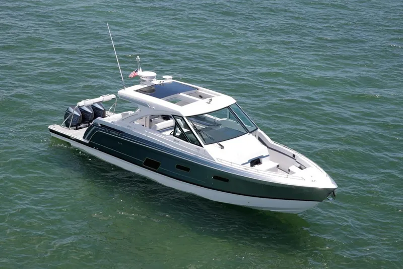 Slide: The Image of Manufacturer Provided Image: 2026 Formula 380 Super Sport Crossover OB cruising on open water. - 4