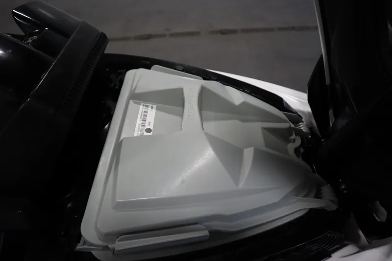 Slide: The Image of 2013 Sea-Doo GTX 215 engine compartment, showcasing internal components and design. - 10