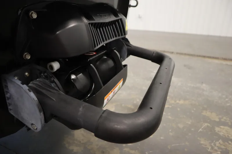 Slide: The Image of Close-up of 2013 Sea-Doo GTX 215 jet ski engine and exhaust system. - 24