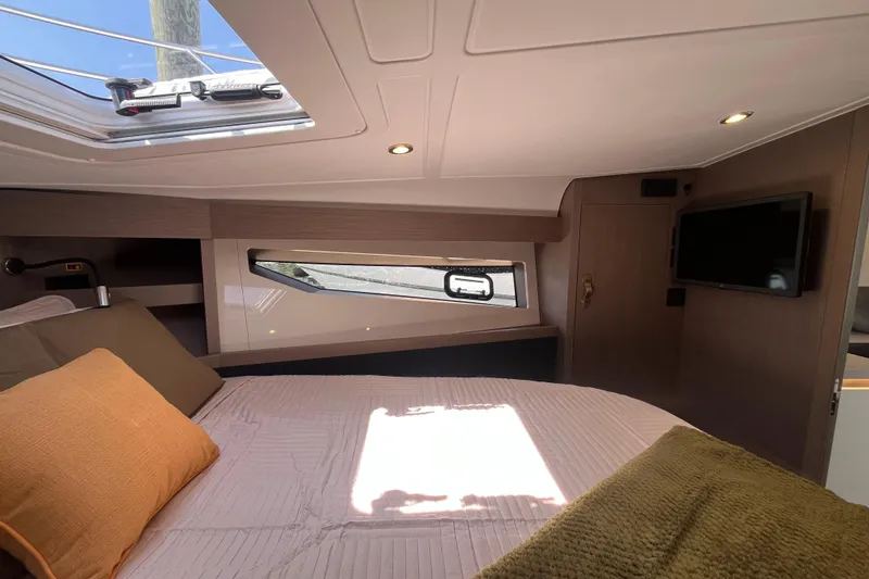 Slide: The Image of Luxurious cabin interior of 2026 Beneteau Gran Turismo 41 yacht with modern amenities. - 27