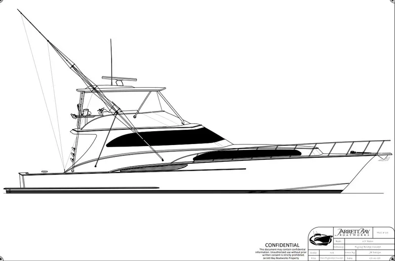 Slide: The Image of Fly bridge added by Jarrett bay Boatworks - 79