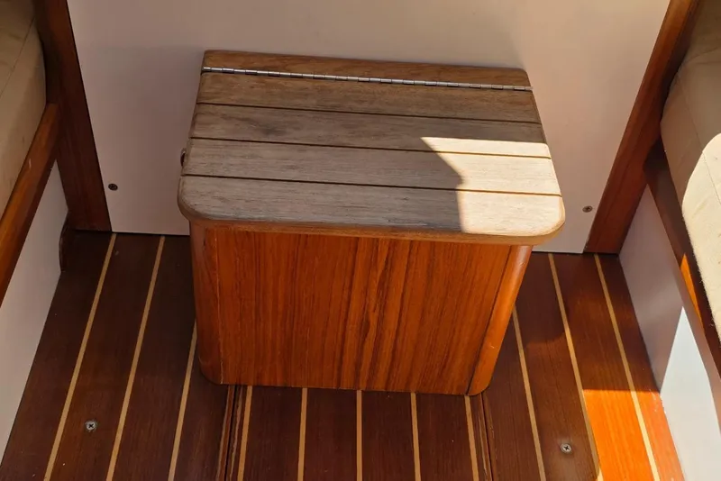 Slide: The Image of Wooden interior detail of 2020 Alerion Express 33 sailboat. - 29