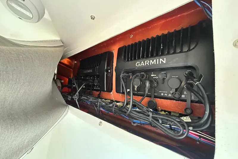 Slide: The Image of Garmin electronics installed in 2019 Sea Hunt Gamefish 27 Forward Seating boat. - 34