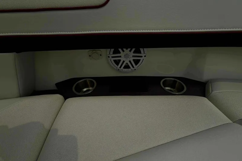 Slide: The Image of Interior of 2020 Formula 290 Bowrider with speaker and cup holders. - 21