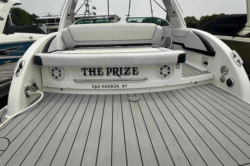 Slide: The Image of 2020 Formula 290 Bowrider boat named "The Prize" docked in Sag Harbor, NY. - 7
