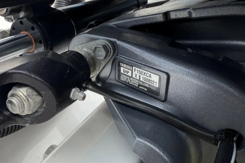 Slide: The Image of Yamaha F150XCA engine detail on 2023 Sea Fox 268 Commander boat. - 44