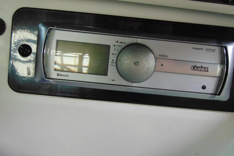 Slide: The Image of Clarion Bluetooth stereo system in 2014 Yamaha SX192 boat. - 10