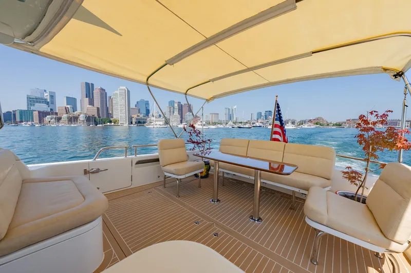 Slide: The Image of Aft Seating with Bimini - 43