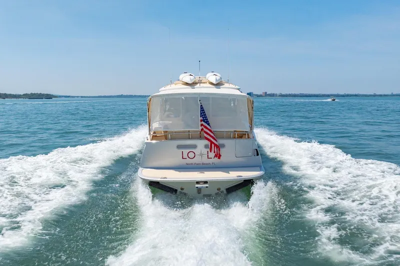 Slide: The Image of Aft Bimini Curtains Down 30kts - 9