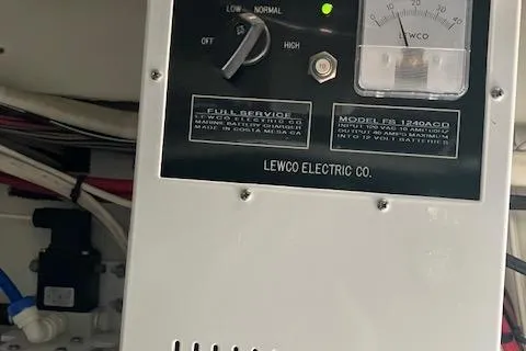 Slide: The Image of Control panel of a 2001 Bayliner 3988 Motoryacht by Lewco Electric Co. - 67