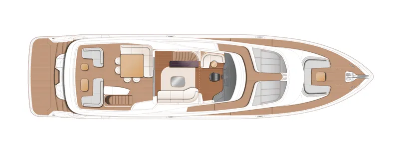 Slide: The Image of Luxury yacht Princess X80 2026 docked in sunny marina. - 24