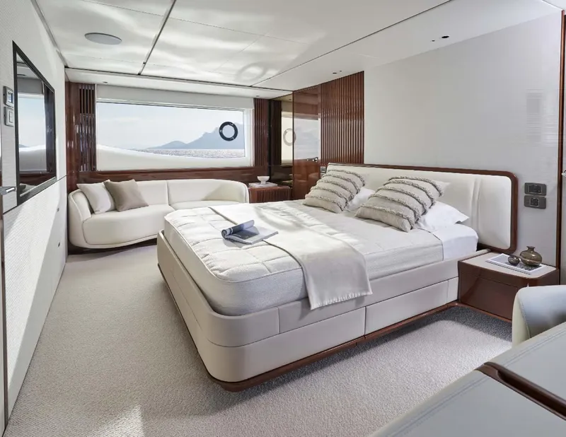 Slide: The Image of Luxurious bathroom of the 2026 Princess X80 yacht. - 14