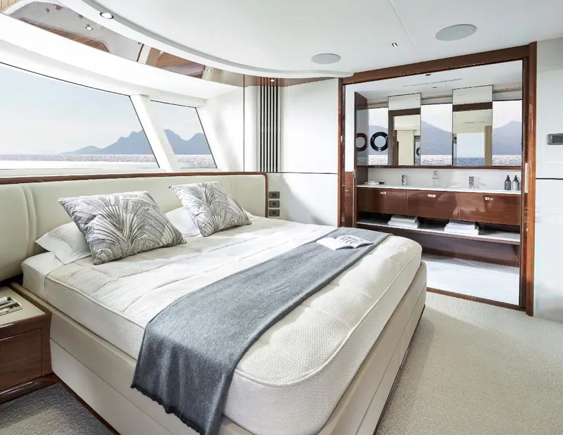 Slide: The Image of Luxurious bathroom in Princess X80 yacht model 2026. - 18