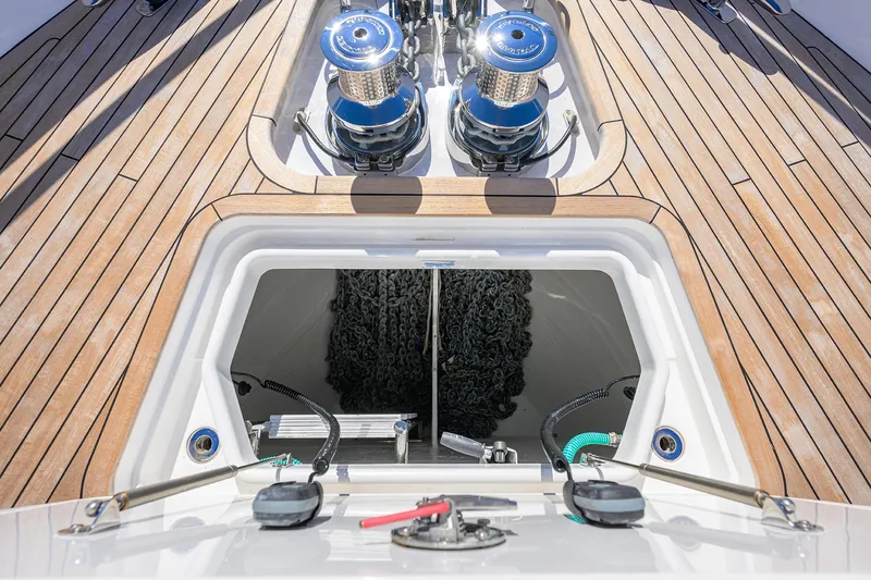 Slide: The Image of Deck view of the 2026 Princess X80 yacht. - 28