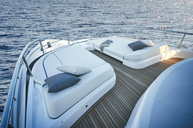 Slide: The Image of Luxurious interior of the 2026 Princess X80 yacht. - 4