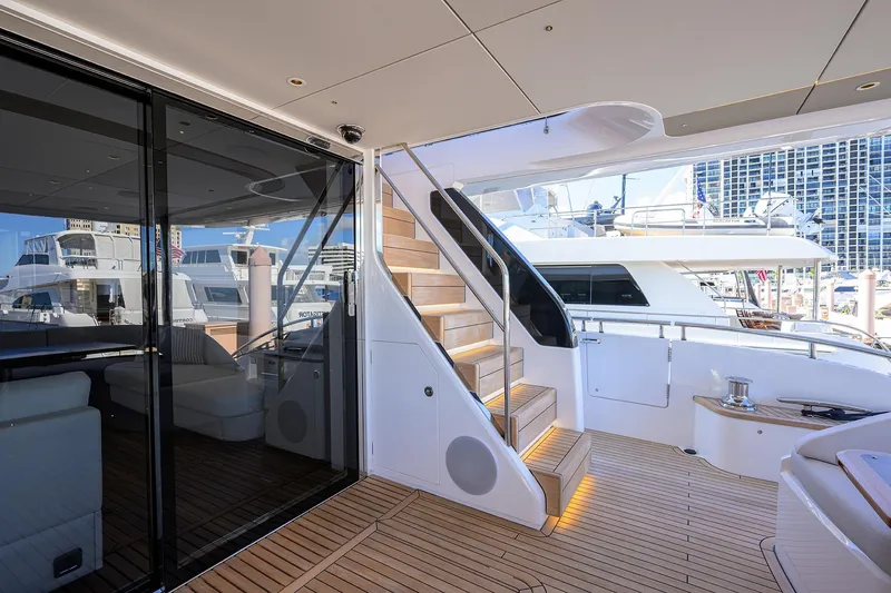 Slide: The Image of Luxurious interior of Princess X80 yacht, model year 2026. - 40