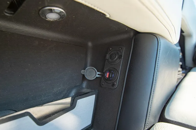 Slide: The Image of 2022 Nautique Super Air Nautique G25 interior USB charging port detail. - 37