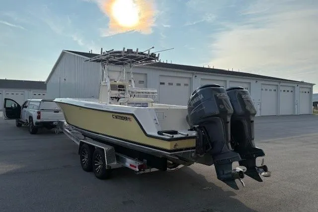 Slide: The Image of Control panel of 2003 Contender 27 Open boat with Garmin navigation system. - 4